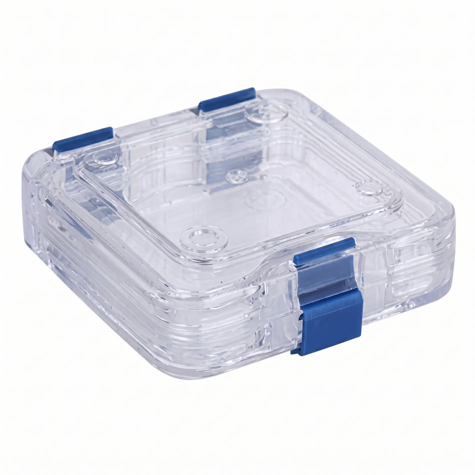 MSE PRO Plastic Membrane Box (100x100x50 mm) for Delicate Materials Storage AI image