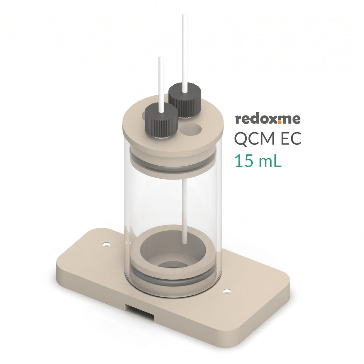 QCM EC BL 15 mL - Quartz Microbalance Electrochemical cell AI image
