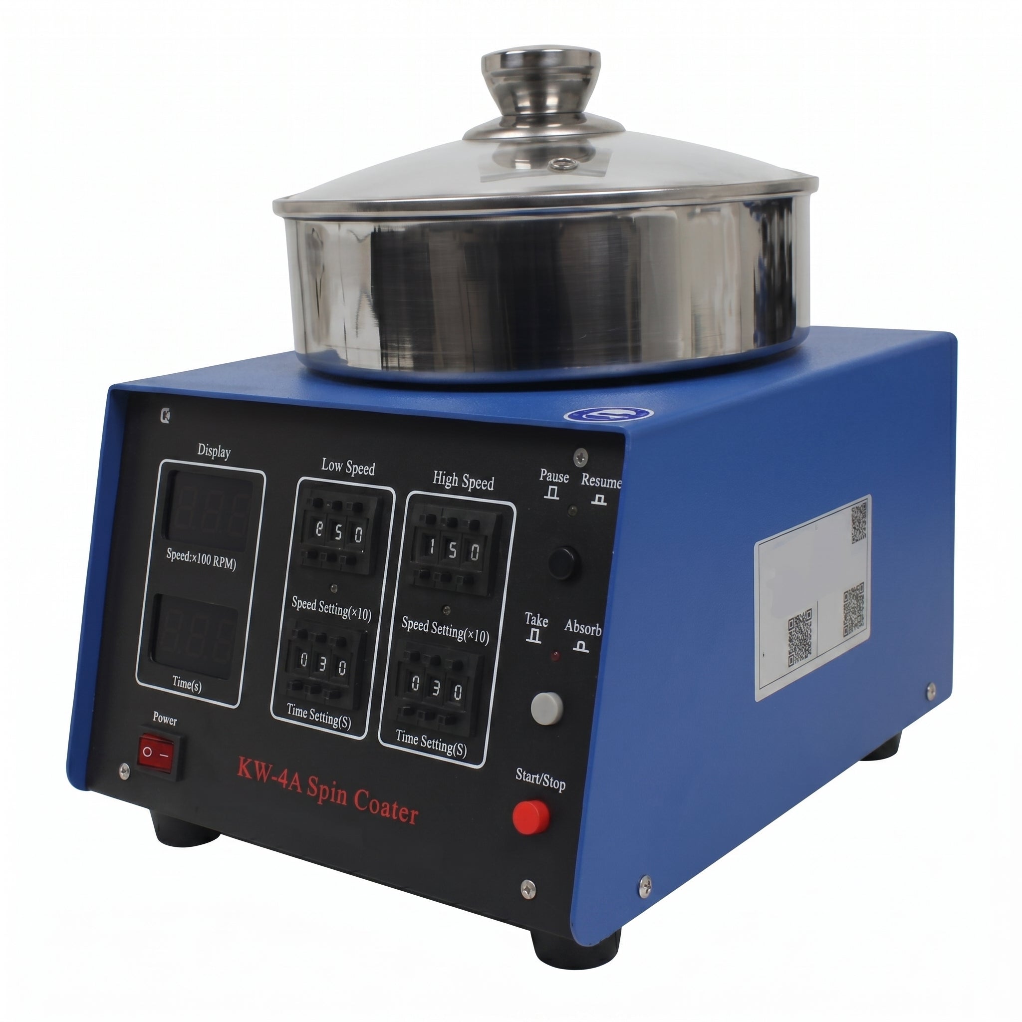 SETCAS Benchtop Spin Coater (Max. 4" Dia., 8500 rpm ) with Vacuum Pump & 1/2/4 Inch Vacuum Chucks AI image
