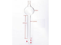 MSE PRO Chromatography Column with Sand Plate Storage Ball, 24/40, φ32mm, Effective Length 254mm, Storage Ball Capacity 500mL