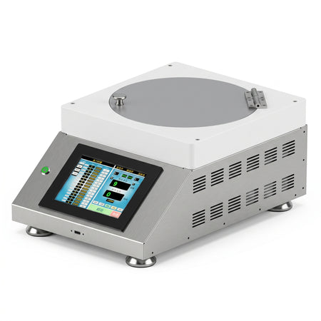 SETCAS Glove Box Compatible High-Speed Spin Coater (Max. 4" Dia., 12,000 rpm) with Heating, Temperature and Remote Control, Vacuum Pump & 1/2/4 Inch Vacuum Chucks AI image
