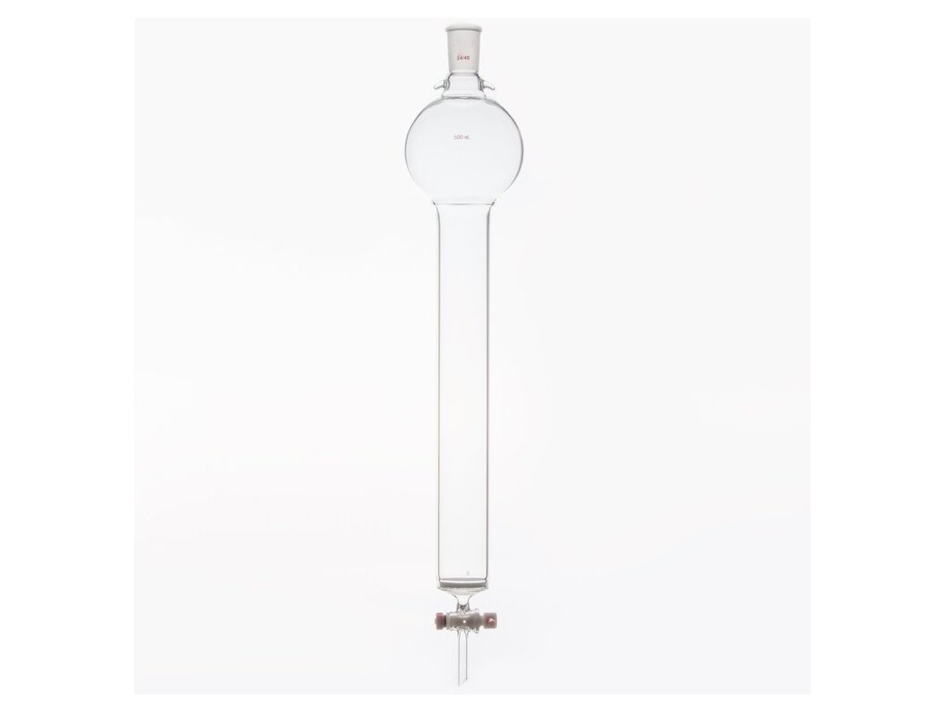 MSE PRO Sand Plate Chromatography Column with Hook, 24/40, φ46mm, Effective Length 305mm, Storage Ball Capacity 500mL