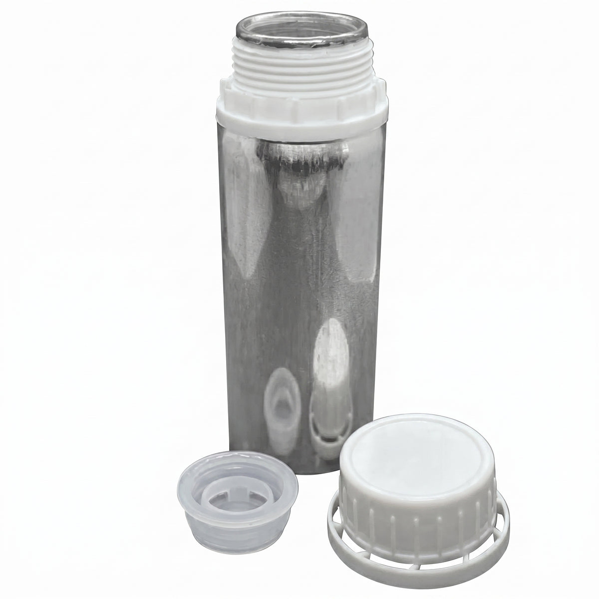 MSE PRO 200 mL Aluminum Bottle with Plug and Cap for Chemicals Storage and Shipping AI image