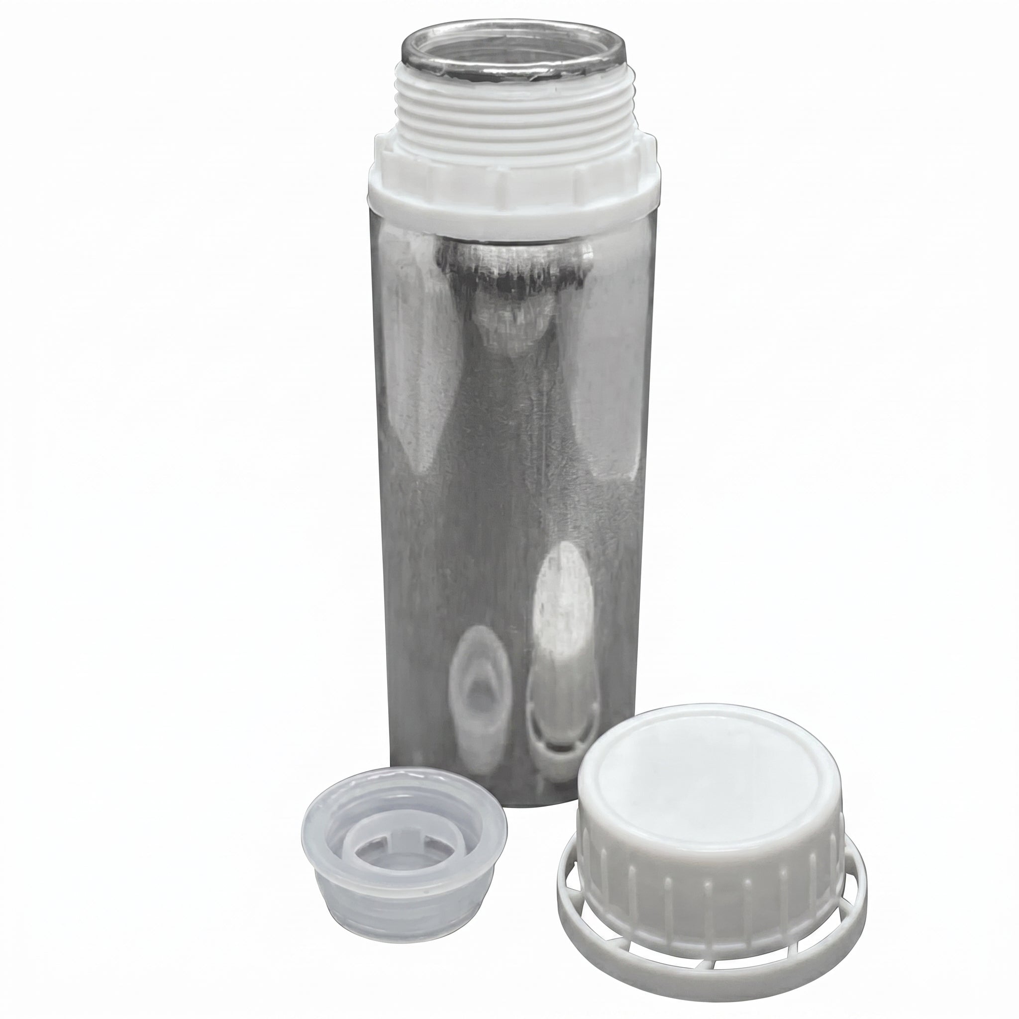 MSE PRO 200 mL Aluminum Bottle with Plug and Cap for Chemicals Storage and Shipping AI image