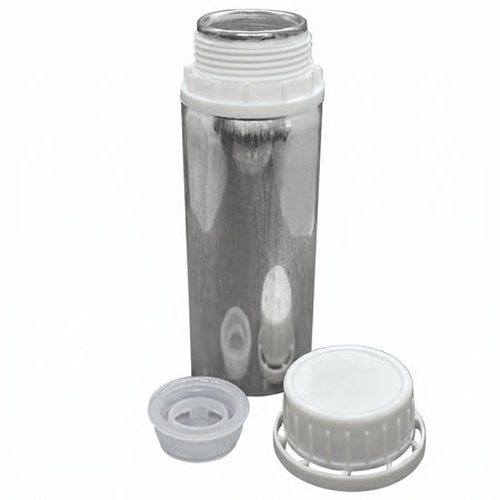 MSE PRO 200 mL Aluminum Bottle with Plug and Cap for Chemicals Storage and Shipping AI image