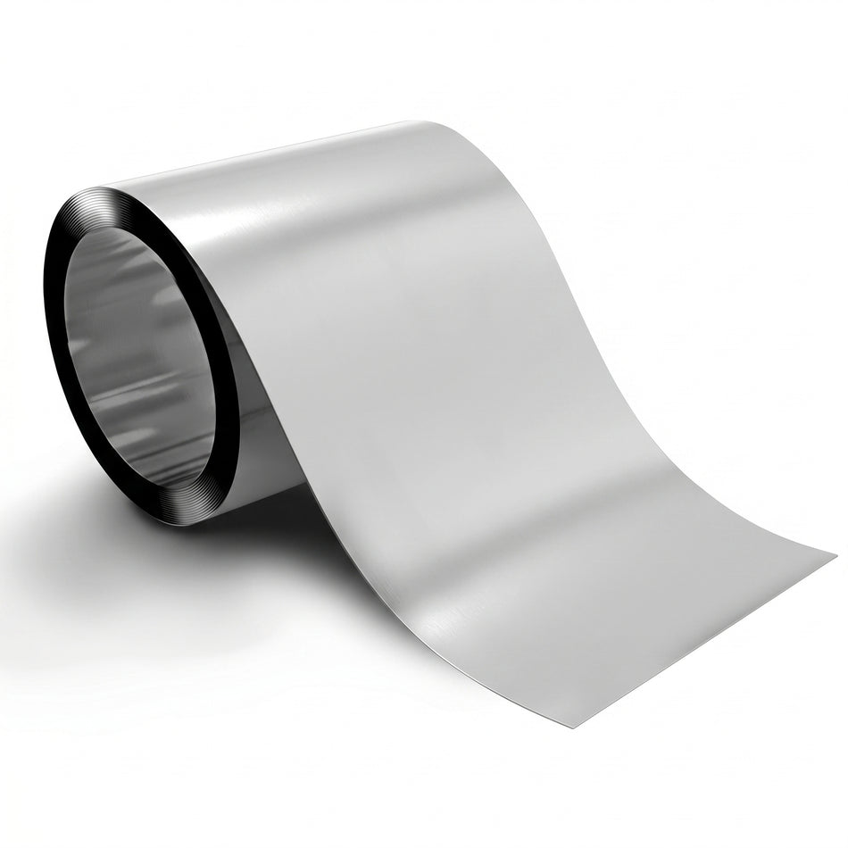 MSE PRO 99.9% Nickel Metal Foil (100 x 1000 x 0.01 mm) as Substrate for Battery Research, Film Deposition and Catalysis AI image