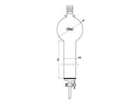 MSE PRO Reinforced port, with Hook, Sand Plate Chromatography Column, 24/40, φ60mm, Effective Length 610mm, Storage Ball Capacity 1000mL