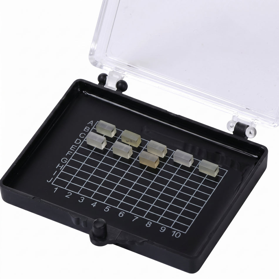 MSE PRO Pack of 10 Sticky Gel Carrier Boxes (85x85x12 mm) for Delicate Materials Storage AI image