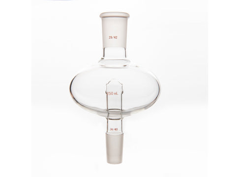 MSE PRO Flat Splash-Proof Balls, Upper Mouth: 29/42, Lower Mouth: 24/40, 250mL - MSE Supplies LLC