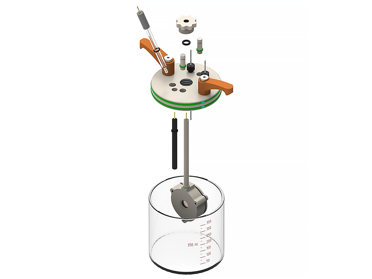 Jacketed Standard Electrochemical Cell Setup, Electrochemical Products, Redox.me, MSE Supplies