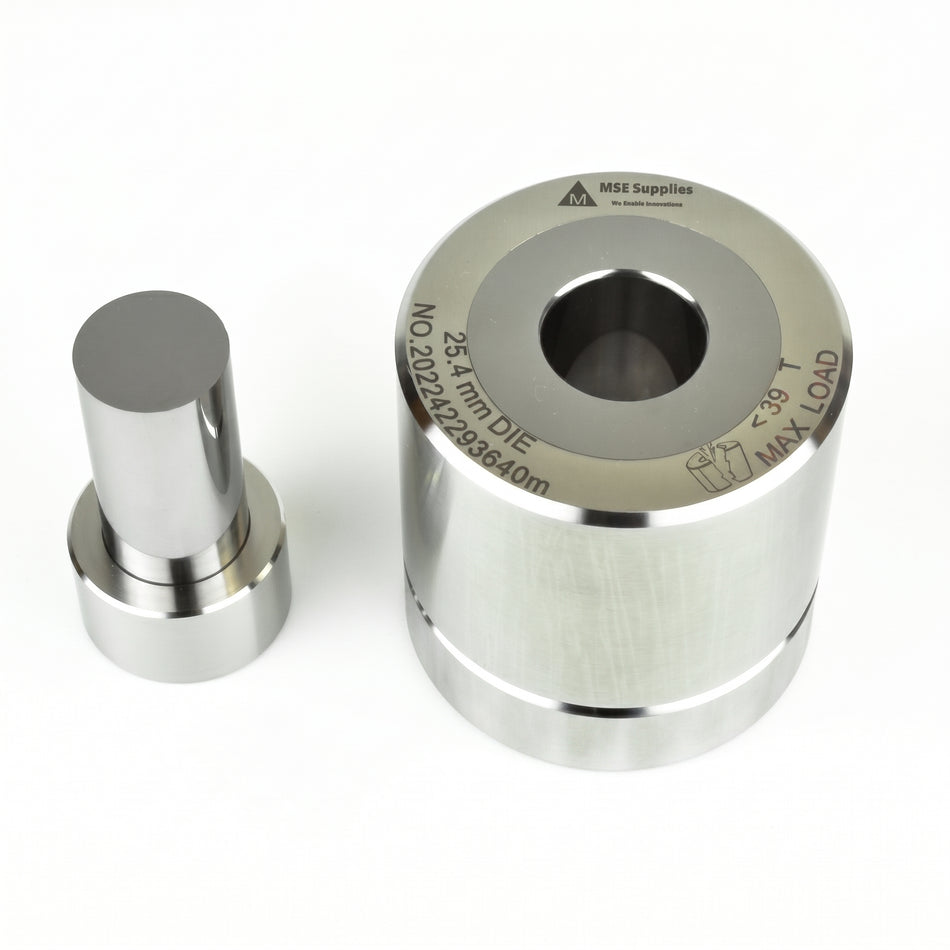 MSE PRO 1" (25.4 mm) Diameter Tungsten Carbide Dry Pellet Pressing Die Set AI image