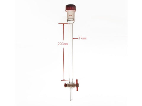 MSE PRO Chromatography Column, External Threads, φ17mm, Effective Length: 203mm - MSE Supplies LLC