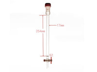 MSE PRO Sand Plate Chromatography Column, External Threads, φ17mm, Effective Length: 254mm - MSE Supplies LLC