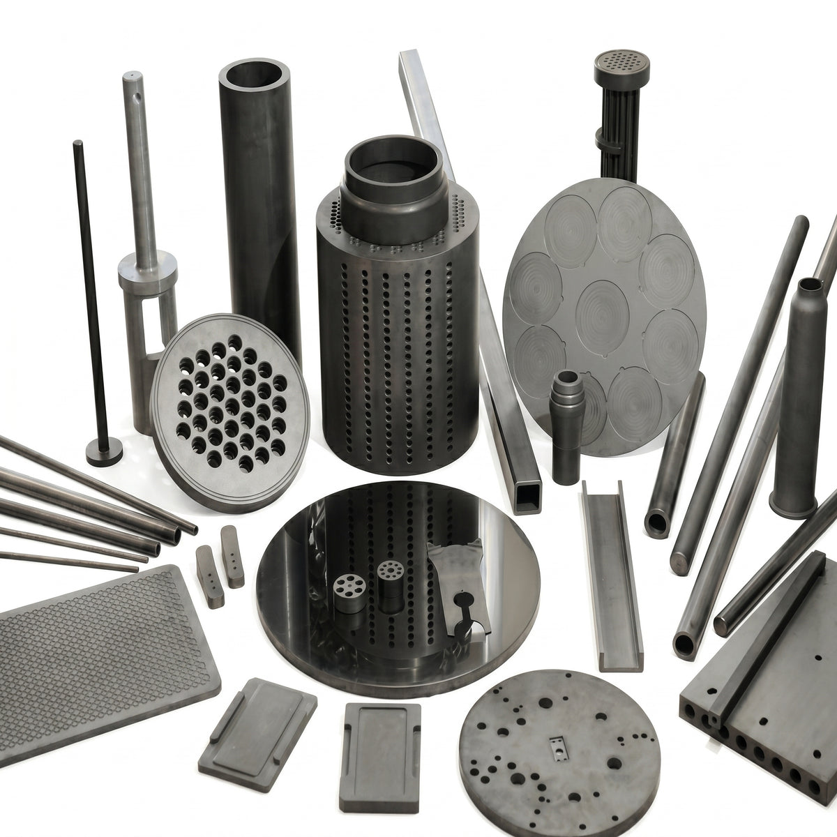 Customized Silicon Carbide Engineering Ceramic Components AI image