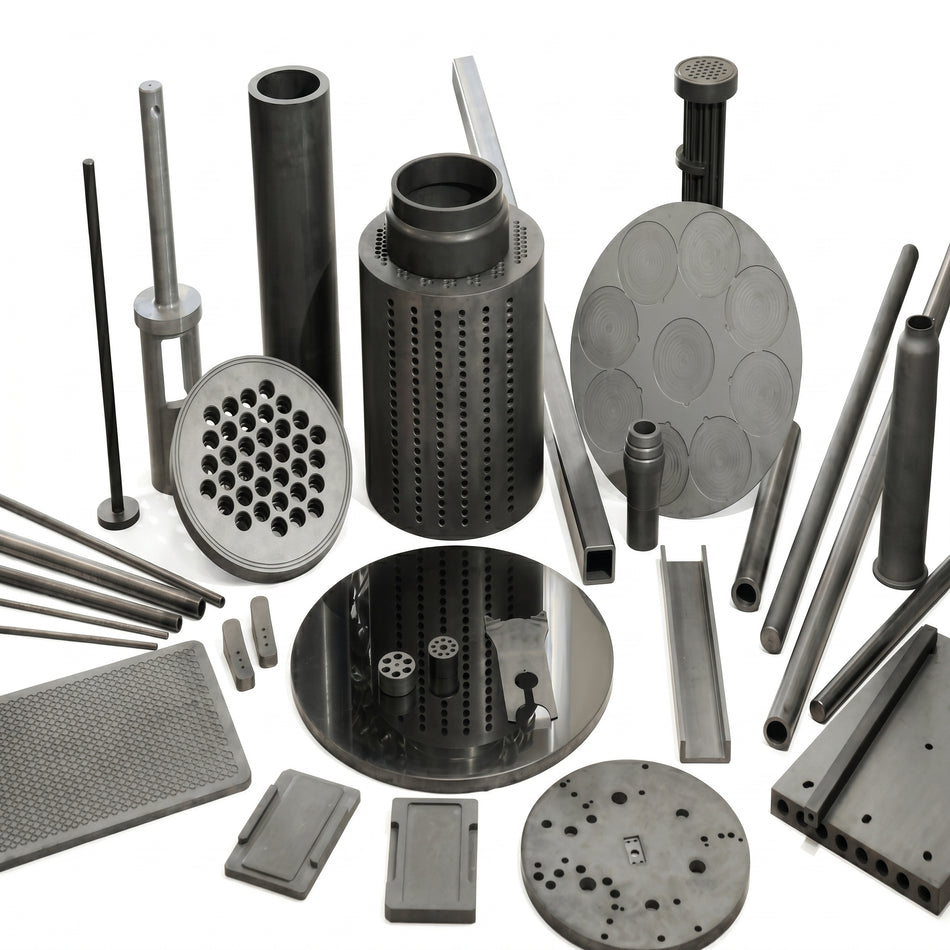 Customized Silicon Carbide Engineering Ceramic Components AI image