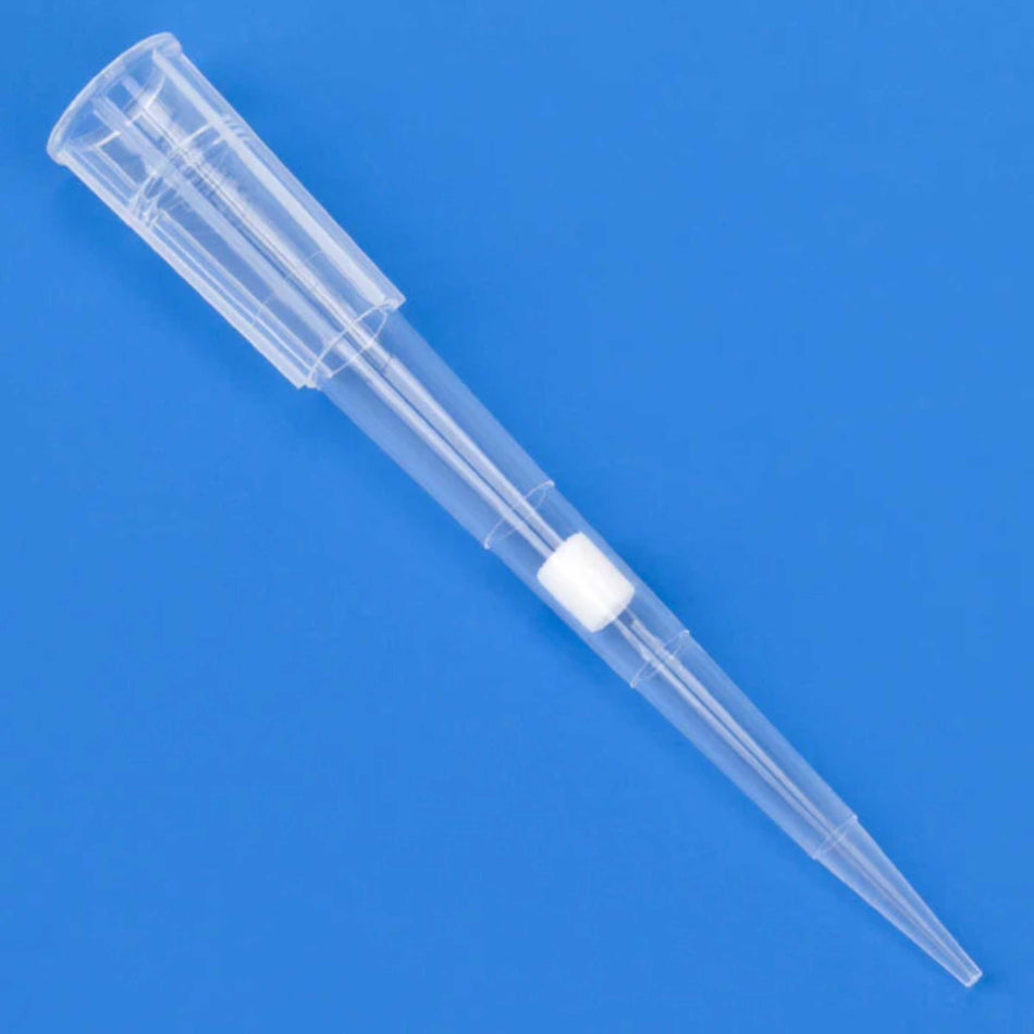 Globe Scientific Filter Tip, 1-50ul, 54mm, Low Retention,Univ,Grad,Natural,STR, 96/Rack