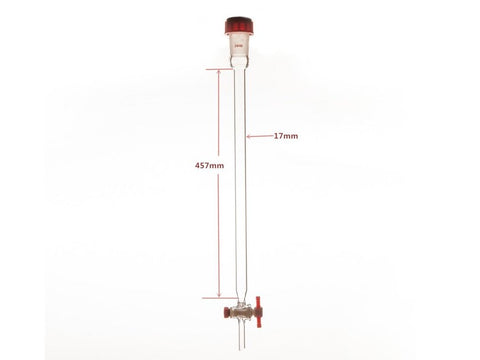 MSE PRO Chromatography Column, External Threads, φ17mm, Effective Length: 457mm - MSE Supplies LLC