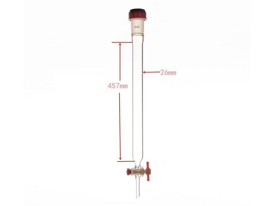 MSE PRO Chromatography Column, External Threads, φ26mm, Effective Length: 457mm - MSE Supplies LLC