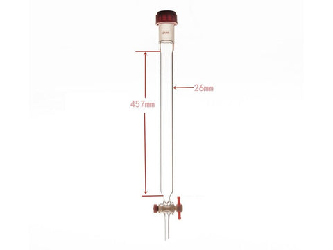 MSE PRO Chromatography Column, External Threads, φ26mm, Effective Length: 457mm - MSE Supplies LLC