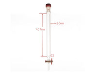 MSE PRO Sand Plate Chromatography Column, External Threads, φ26mm, Effective Length: 457mm - MSE Supplies LLC