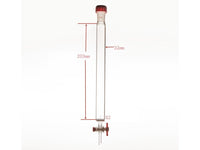 MSE PRO Sand Plate Chromatography Column, External Threads, φ32mm, Effective Length: 203mm - MSE Supplies LLC