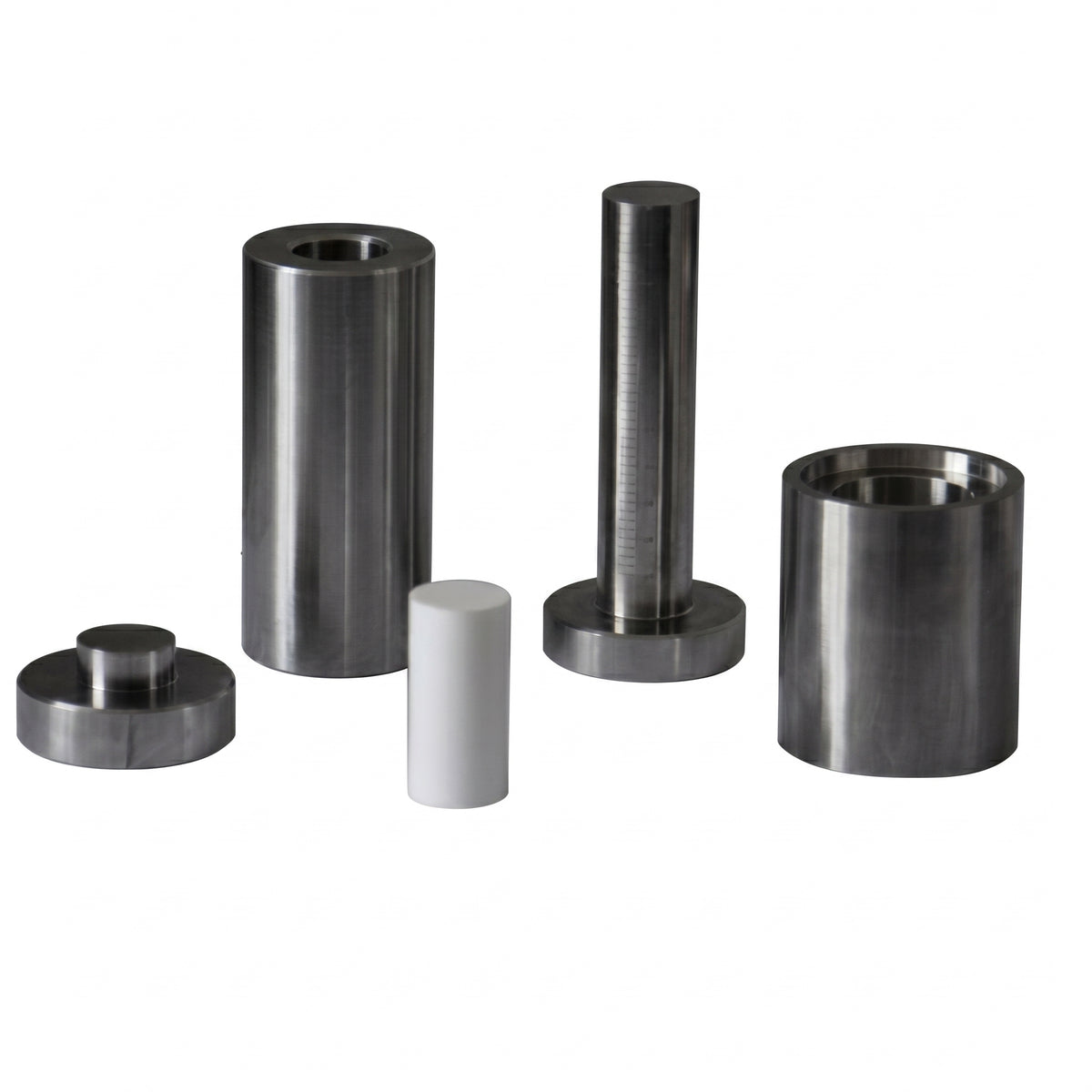 MSE PRO 0.25" (6.35 mm) Diameter Dry Pellet Pressing Die Set with Deeper Sleeve and Scale Anvil AI image