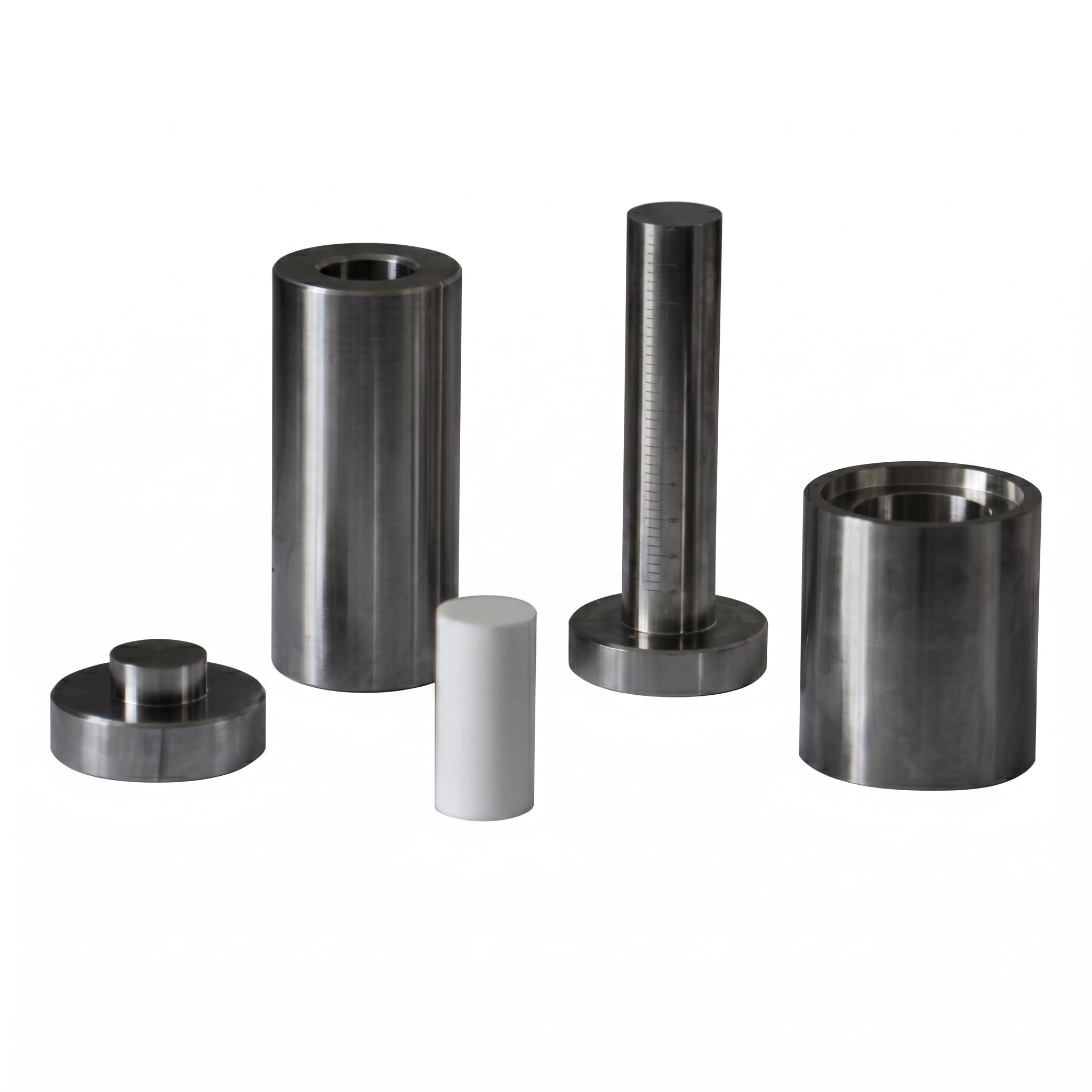 MSE PRO 0.4" (10 mm) Diameter Dry Pellet Pressing Die Set with Deeper Sleeve and Scale Anvil AI image