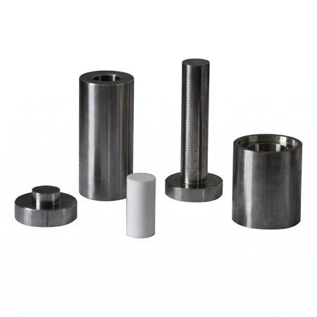 MSE PRO 0.4" (10 mm) Diameter Dry Pellet Pressing Die Set with Deeper Sleeve and Scale Anvil AI image