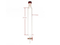 MSE PRO Sand Plate Chromatography Column, External Threads, φ46mm, Effective Length: 203mm - MSE Supplies LLC