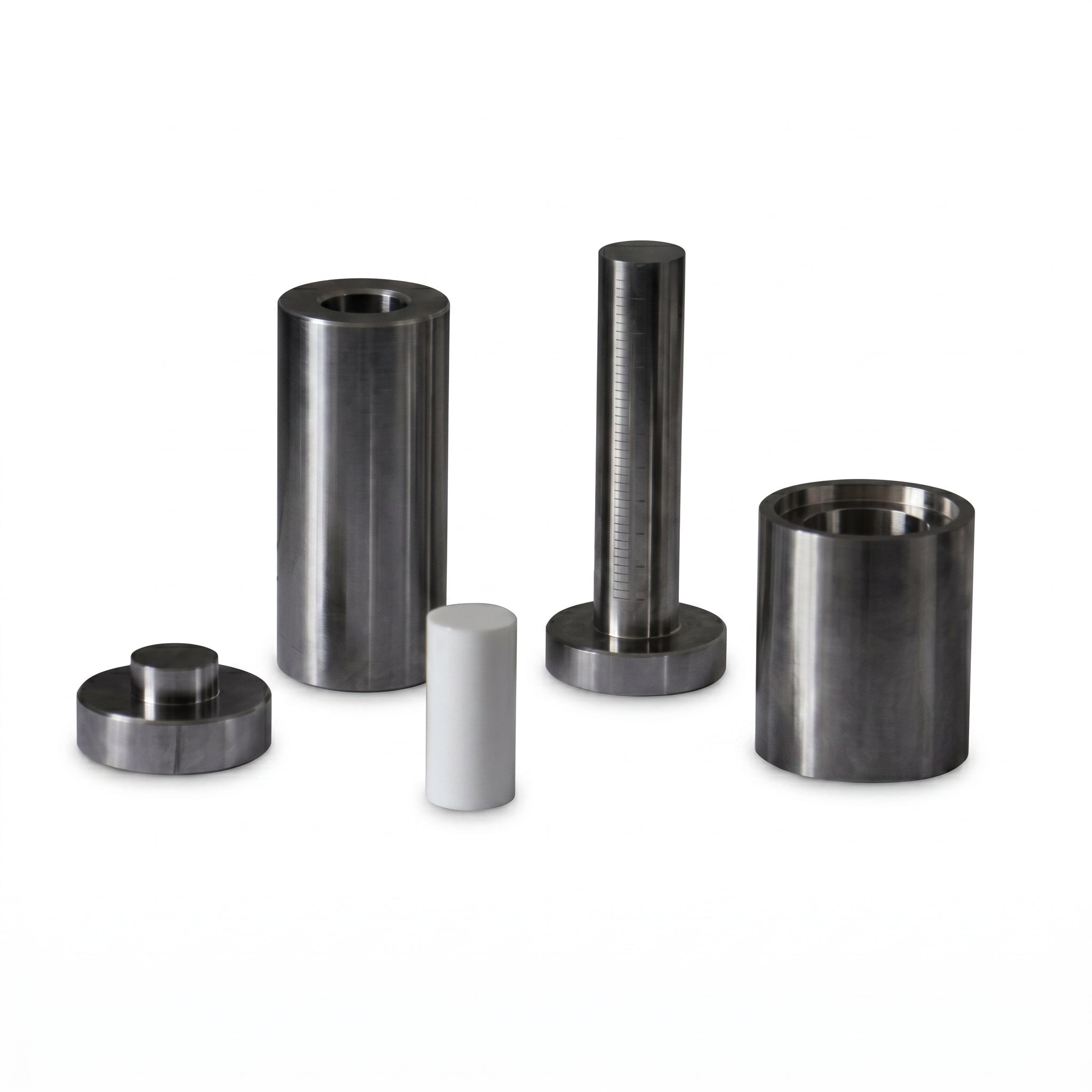 MSE PRO 0.5" (12.7 mm) Diameter Dry Pellet Pressing Die Set with Deeper Sleeve and Scale Anvil AI image