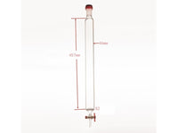 MSE PRO Sand Plate Chromatography Column, External Threads, φ46mm, Effective Length: 457mm