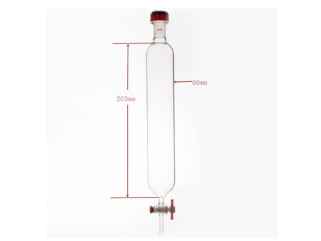 MSE PRO Chromatography Column, External Threads, φ60mm, Effective Length: 203mm