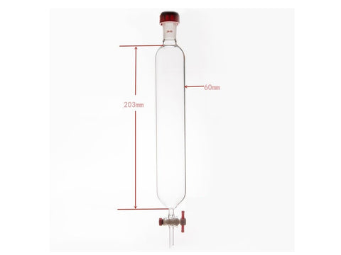 MSE PRO Chromatography Column, External Threads, φ60mm, Effective Length: 203mm