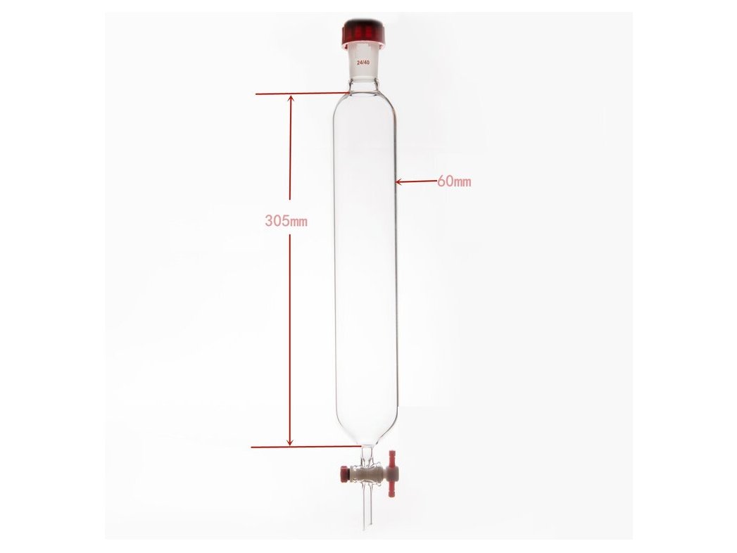 MSE PRO Chromatography Column, External Threads, φ60mm, Effective Length: 305mm