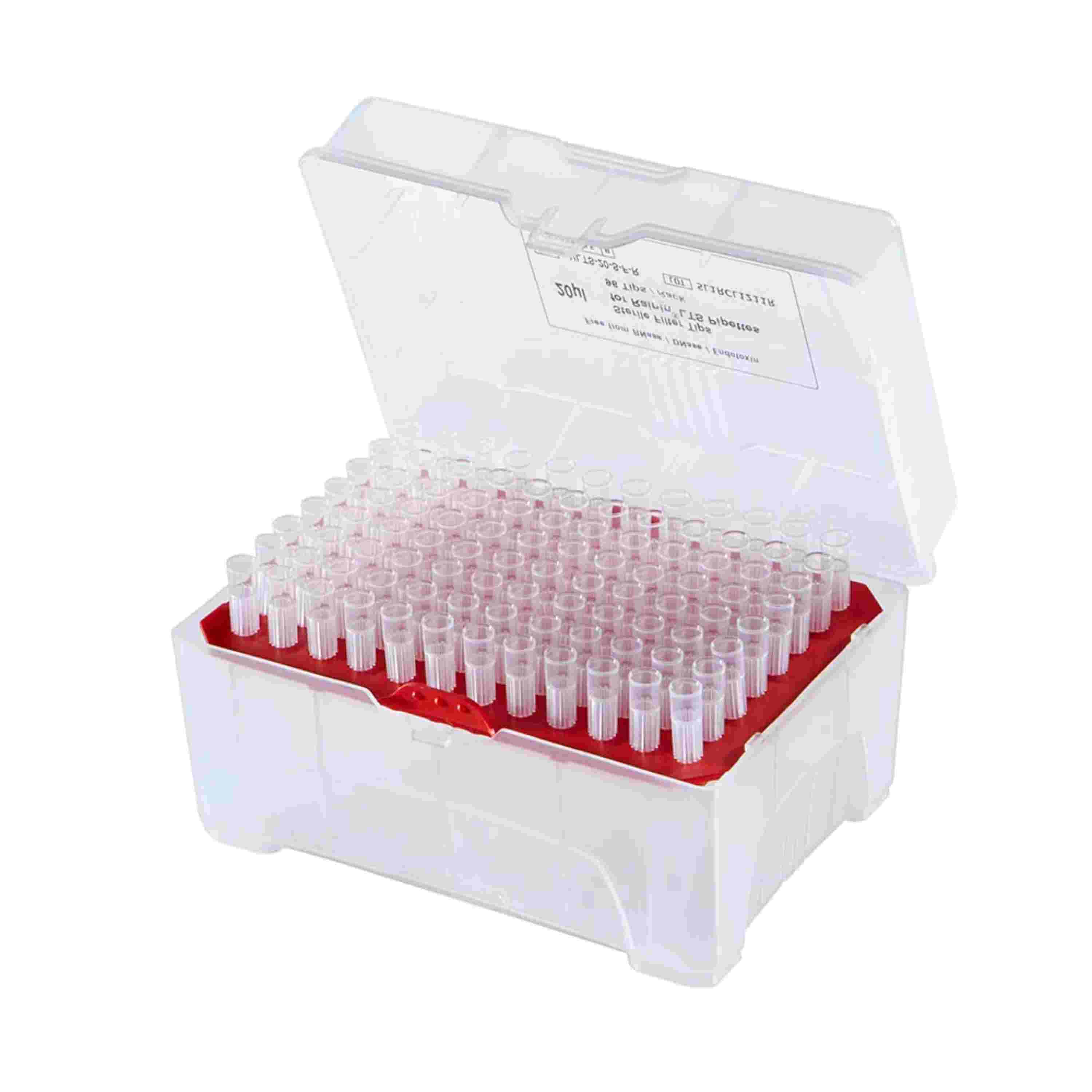 Globe Scientific Posistop Filter Pipette Tip, 20ulsterile, Graduated, 96/Rack