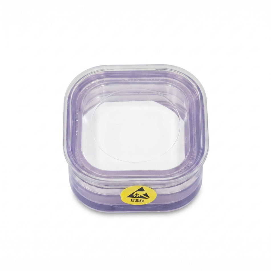 Pack of 4 MSE PRO Static Dissipative Plastic (ESD Safe) Membrane Boxes (55x55x25 mm) for Delicate Materials Storage AI image