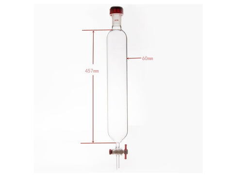 MSE PRO Chromatography Column, External Threads, φ60mm, Effective Length: 457mm