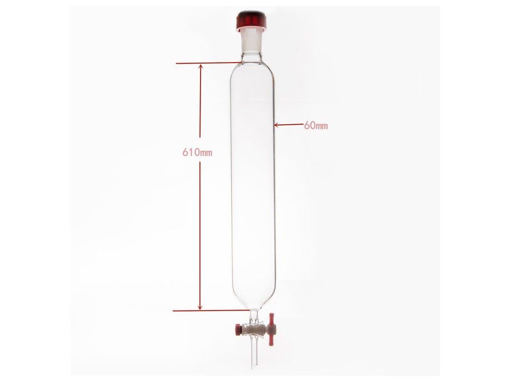 MSE PRO Chromatography Column, External Threads, φ60mm, Effective Length: 610mm