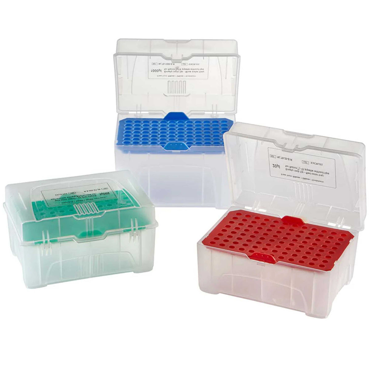Globe Scientific Empty Racks For 200ul Posistoppipette Tips, Green Tray