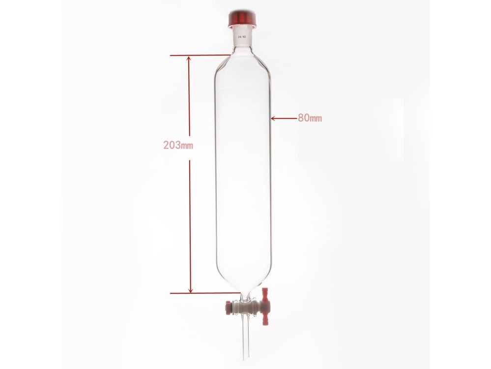 MSE PRO Chromatography Column, External Threads, φ80mm – MSE Supplies