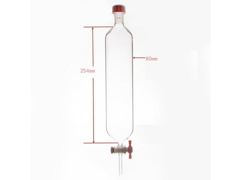 MSE PRO Chromatography Column, External Threads, φ80mm, Effective Length: 254mm
