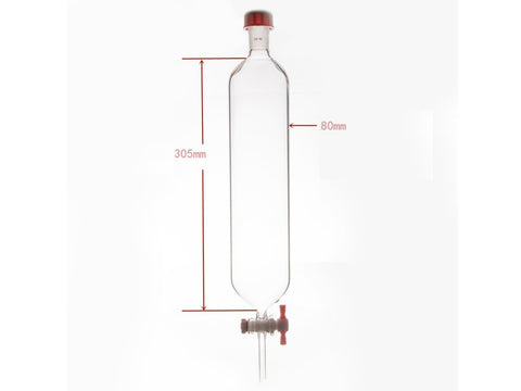 MSE PRO Chromatography Column, External Threads, φ80mm, Effective Length: 305mm