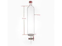 MSE PRO Sand Plate Chromatography Column, External Threads, φ80mm, Effective Length: 305mm