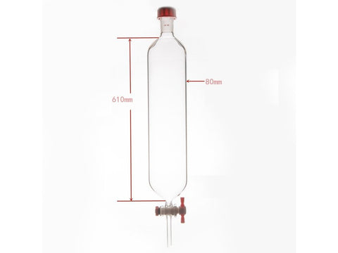 MSE PRO Chromatography Column, External Threads, φ80mm, Effective Length: 610mm
