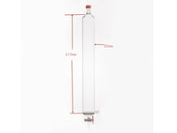 MSE PRO Sand Plate Chromatography Column, 24/40, External Threads, φ80mm, Effective Length: 610mm