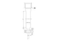 MSE PRO Chromatography Column, 25# Internal Thread, φ26mm, 2mm Aperture, Effective Length: 203mm
