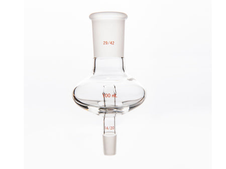 MSE PRO Flat Splash-Proof Balls, Upper Mouth: 29/42, Lower Mouth: 14/20, 100mL - MSE Supplies LLC