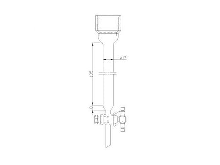 MSE PRO Chromatography Column, 25# Internal Thread, φ32mm, 2mm Aperture, Effective Length: 254mm