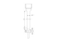 MSE PRO Chromatography Column, 25# Internal Thread, φ32mm, 2mm Aperture, Effective Length: 254mm