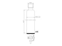 MSE PRO Sand Plate Chromatography Column, 25# Internal Thread, φ60mm, 2mm Aperture, Effective Length: 457mm
